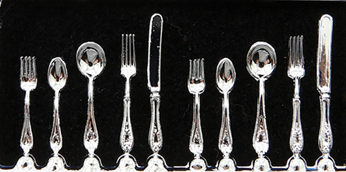 Dollhouse Miniature 2 Place sets Silverware